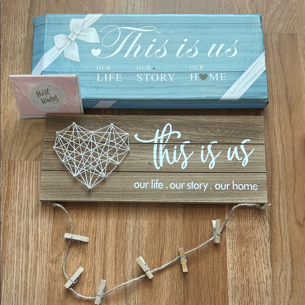 Wall plaque this is us our life a story in our home pet/smoke free home